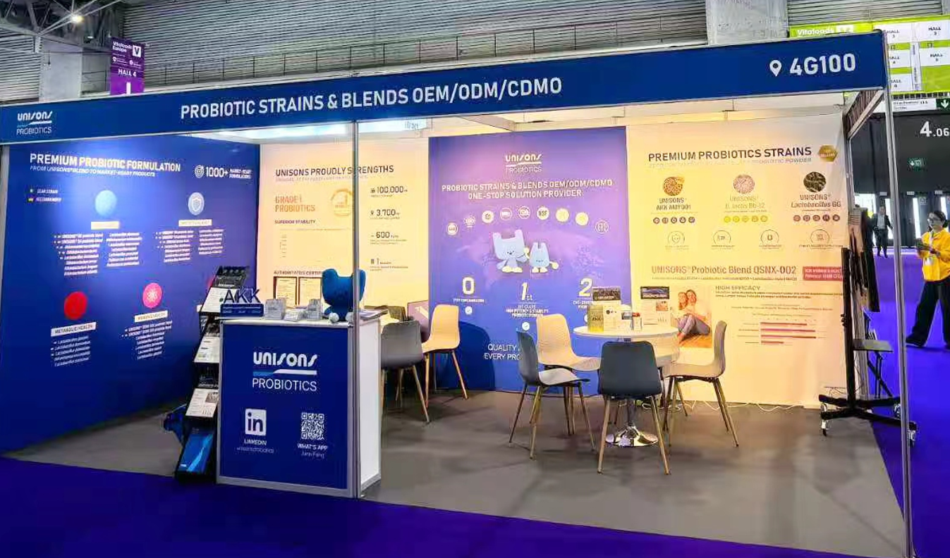 UNISONS Shines at Vitafoods Europe 2026 in Barcelona, Showcasing China’s Microbial Strength to the World